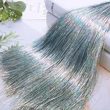 Boao 10000 Strands Iridescent Tinsel Icicles Decorations