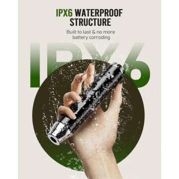 Maestri House Rechargeable Milk Frother, Handheld Electric Foam Maker Waterproof Detachable Stainless Steel Whisk Drink Mixer Foamer for Lattes, Cappuccino, No Stand