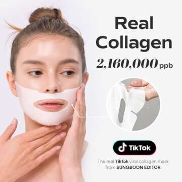 SUNGBOON EDITOR Deep Collagen Overnight mask 37gx17ea | Real Collagen 2,160,000PPB for Elasticity | ...