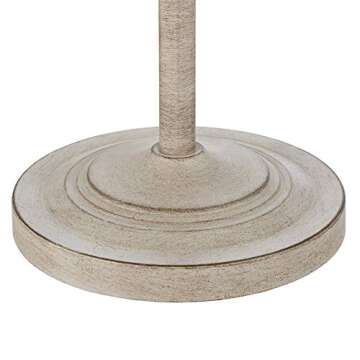 360 Lighting Carter Traditional 3 Piece Table Floor Lamp Set Beige Metal Cream Fabric Tapered Drum Shade Decor for Living Room Bedroom House Bedside Nightstand Home Office Reading Family