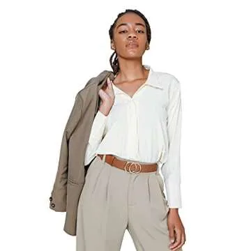 MORELESS 3 Pack Women's Faux Leather Belts for Jeans Dress Pants, Fashion Waist Belts with Double O-Ring Buckle Small Suit waistline 27''-30''