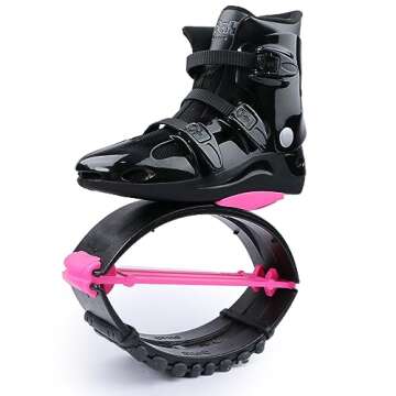Joyfay Jumps Shoes for Fitness and Workout - Comfortable and Stylish Design - Premium Durable Materials - Unisex Design (XX-Large, Black/Pink)