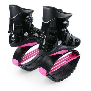 Joyfay Jumps Shoes for Fitness and Workout - Comfortable and Stylish Design - Premium Durable Materials - Unisex Design (XX-Large, Black/Pink)