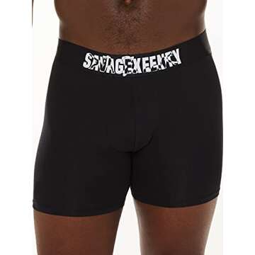 Savage X Fenty, Men's, Savage X Showgirl Boxer Briefs, Caviar, M