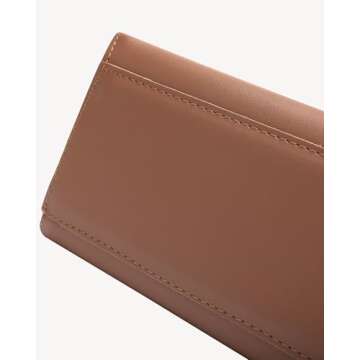 NEWBELLA Women's PU leather Tote Vintage commuter Tote bag (Brown)