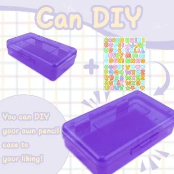 Purple Pencil Case for School and Office Supplies