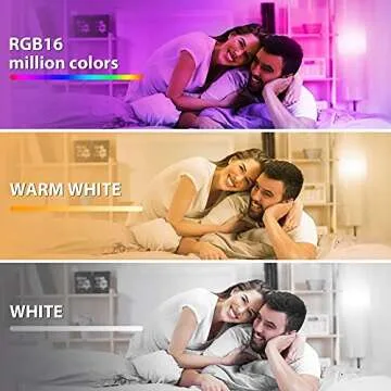 LAPURETE'S Smart Light Bulbs, LED RGBCW Color Changing,85W Equivalent E26 9W WiFi Led Bulb, Compatible with Google Home Amazon Echo Alexa 2.4Ghz WiFi Only, No Hub Required 4 Pack