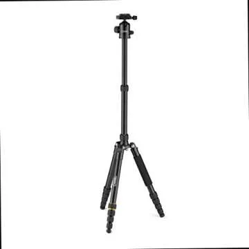 NATIONAL GEOGRAPHIC Travel Photo Tripod Kit with Monopod, Aluminium, 5-Section Legs, Twist Locks, Load up 8kg, Carrying Bag, Ball Head, Quick Release, NGTR002T
