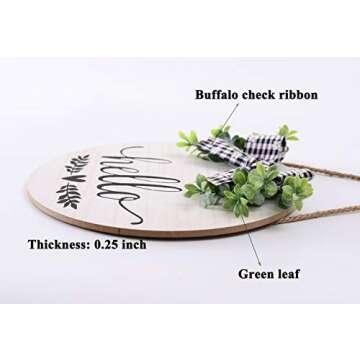 Rustic Welcome Sign for Front Porch and Home Decor