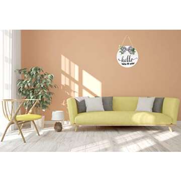 Rustic Welcome Sign for Front Porch and Home Decor