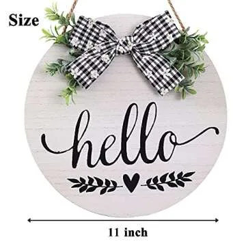 Rustic Welcome Sign for Front Porch and Home Decor