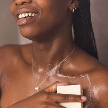 Ethique Unscented Solid Cream Body Cleanser - Body Wash for Dry and Sensitive Skin - Plastic-Free, Vegan, Cruelty-Free, Eco-Friendly, 3.7 oz (Pack of 1)