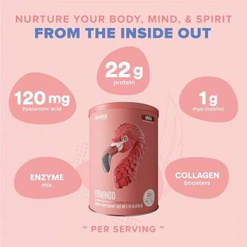BIRDMAN Fitmingo Vegan Protein Powder with Inositol and Collagen