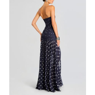 Floral Strapless Maxi Dress for Summer Parties and Beach