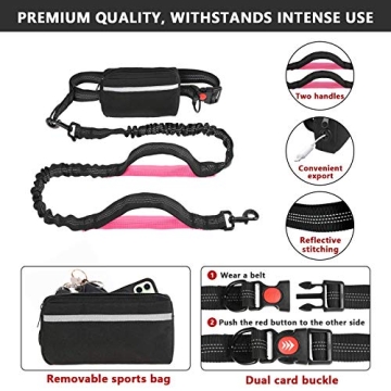Hands Free Dog Leash for Active Pet Owners - Adjustable & Safe