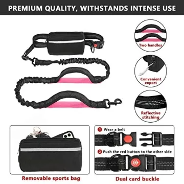Hands Free Dog Leash for Active Pet Owners - Adjustable & Safe