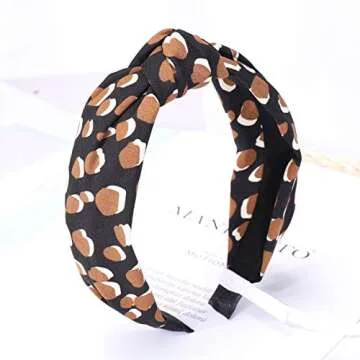 Stylish Dots Leopard Print Headband for All Ages