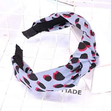 Stylish Dots Leopard Print Headband for All Ages