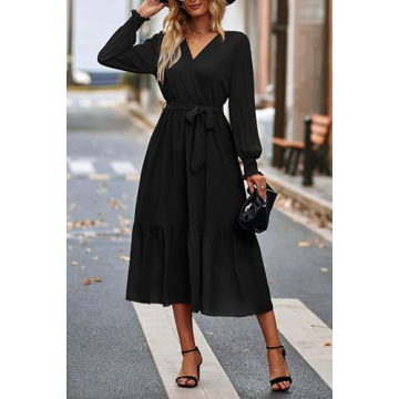 Stylish PRETTYGARDEN Floral Print Boho Dress for Women