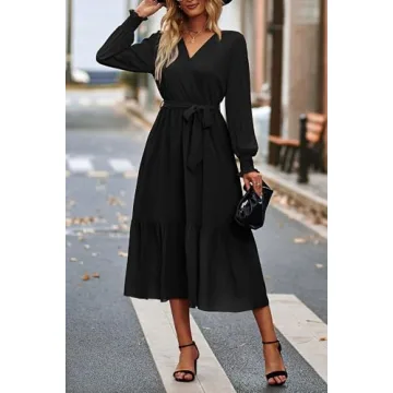 Stylish PRETTYGARDEN Floral Print Boho Dress for Women