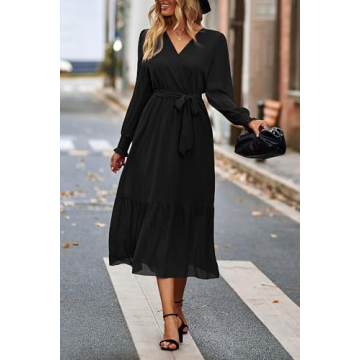 Stylish PRETTYGARDEN Floral Print Boho Dress for Women