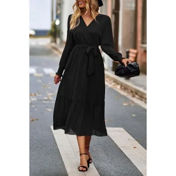 Stylish PRETTYGARDEN Floral Print Boho Dress for Women