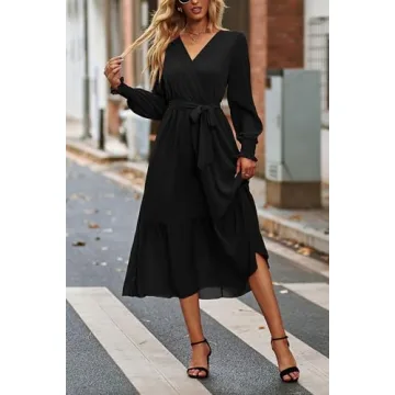 Stylish PRETTYGARDEN Floral Print Boho Dress for Women