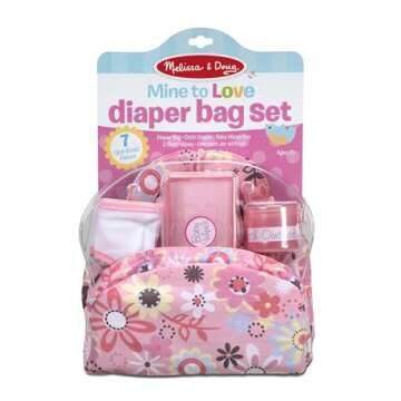 Melissa & Doug Mine to Love Doll Diaper Changing Set With Accessories (7 pcs)