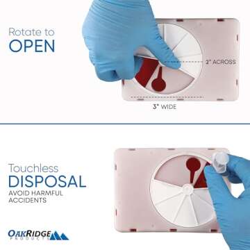 Oakridge 2.2 Quart Sharps Container with Rotating Lid