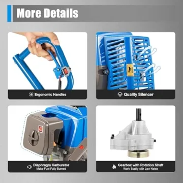 HENHAIY 63CC Post Hole Digger for Easy Gardening Tasks