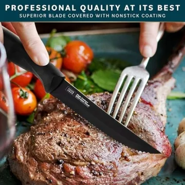 Home Hero 8pc High-Carbon Stainless Steel Steak Knives Set