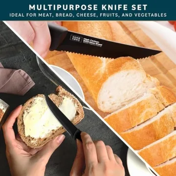 Home Hero 8pc High-Carbon Stainless Steel Steak Knives Set