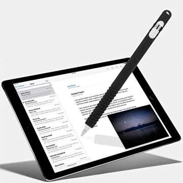 ColorCoral Case for Apple Pencil Silicone Apple Pencil Grip Holder Sleeve for Apple Pencil 1st Generation Compatible with iPad Pencil 1st Generation