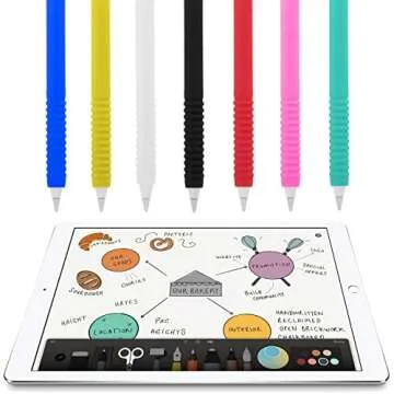 ColorCoral Case for Apple Pencil Silicone Apple Pencil Grip Holder Sleeve for Apple Pencil 1st Generation Compatible with iPad Pencil 1st Generation