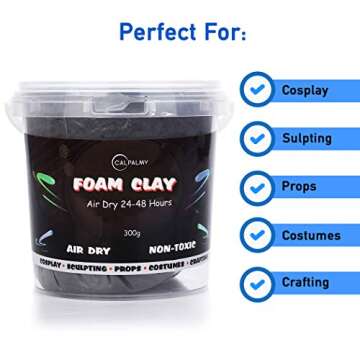 Moldable Cosplay Foam Clay for Intricate Designs and Crafts
