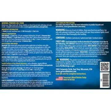 General Finishes Oil Base Gel Stain, 1 Pint, Nutmeg