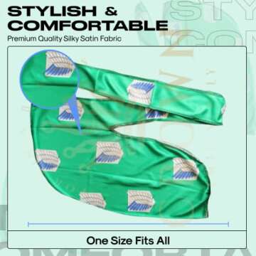 CROWN Anime Durag Silky 360 Waves - Trendy & Durable