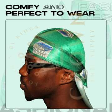 CROWN Anime Durag Silky 360 Waves - Trendy & Durable