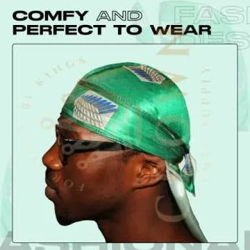 CROWN Anime Durag Silky 360 Waves - Trendy & Durable