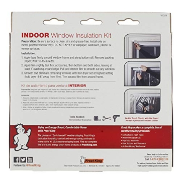 Frost King Indoor Shrink Window Kit - Energy Efficient Insulation