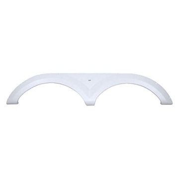 ICON 12209 Tandem Axle Fender Skirt FS2035 for Keystone - Polar White