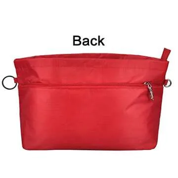 Vercord Handbag Organizer with 11 Pockets Red Medium