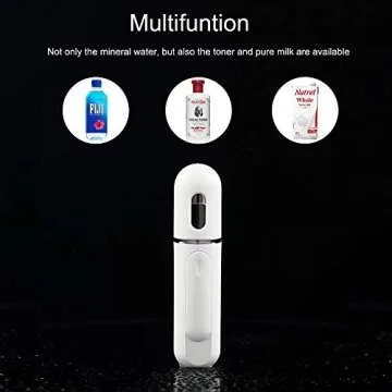Potable Nano Facial Mister, 30ML UrChoice Cool Mist Facial Handy Mist Sprayer, Moisturizing and Hydrating for Skin Care, Makeup, Eyelash Extensions(White)