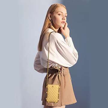 Montana West Small Crossbody Bags for Women Trendy Quilted Cell Phone Purse Chain Wallet Bag MWC-141...