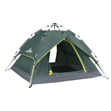 ASFANES 2 People Automatic Camping Tent, Instant Tent for Outdoor Camping, Ultralight Dome Tent 4 Se...