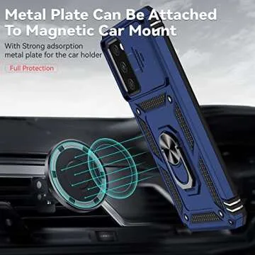 Premium SKTGSLAMY Case for Samsung Galaxy A03S with Kickstand