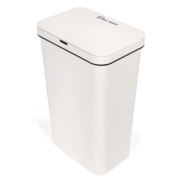 SIMPLI-MAGIC 13 Gallon Touchless Sensor Trash Can White
