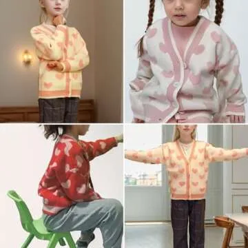 FindThy Girls Heart Cute Cardigan for Fashionable Kids