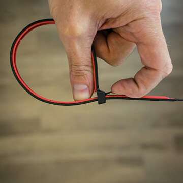 GripLockTies, Durable 12 Inch Reusable Zip Ties for Any Job