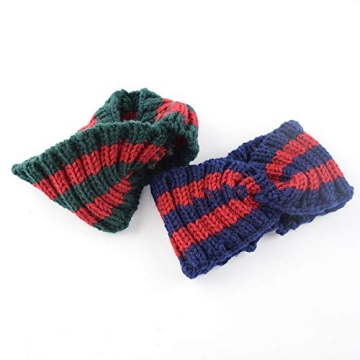 Yili Maizi Chunky Knit Headbands Braided Winter Headbands Ear Warmers Crochet Head Wraps Elastic Hair Band for Women